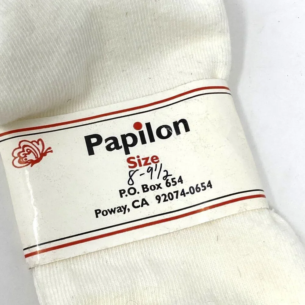 Vintage Nordstrom Papilon Girls' Dress Ankle Socks School Red Apple Bow 8-9.5